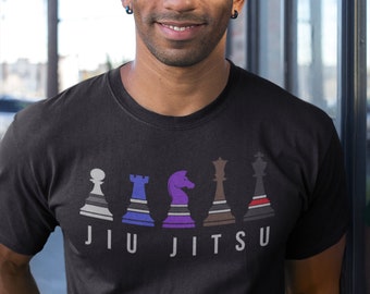 Koszulka Chess Jiu Jitsu Unisex - BJJ Brazylijskie Sztuki Walki - Prezenty
