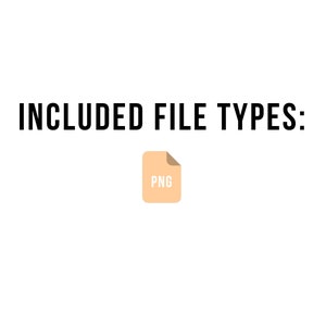 Puede incluir: Tipos de archivo incluidos: PNG