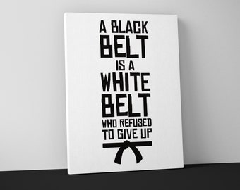 Martial Arts Canvas Print – Motivational Gym Wall Art