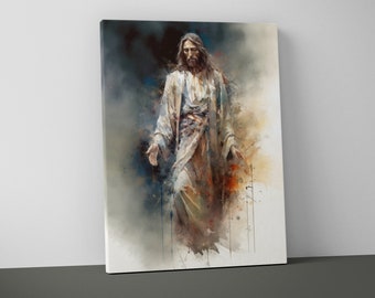 Jesus Christ Poster Wall Art - Modern Christian Catholic Decor - Christ ...