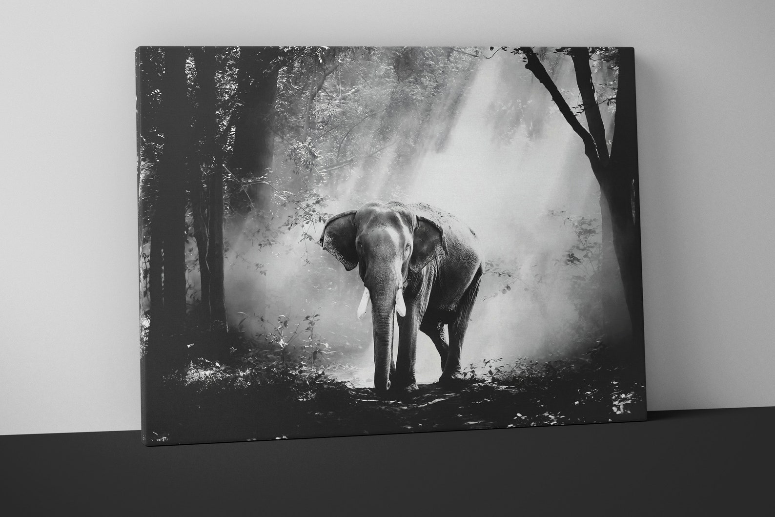 Elephant Poster Canvas Print Painting Home Wall Decor Etsy