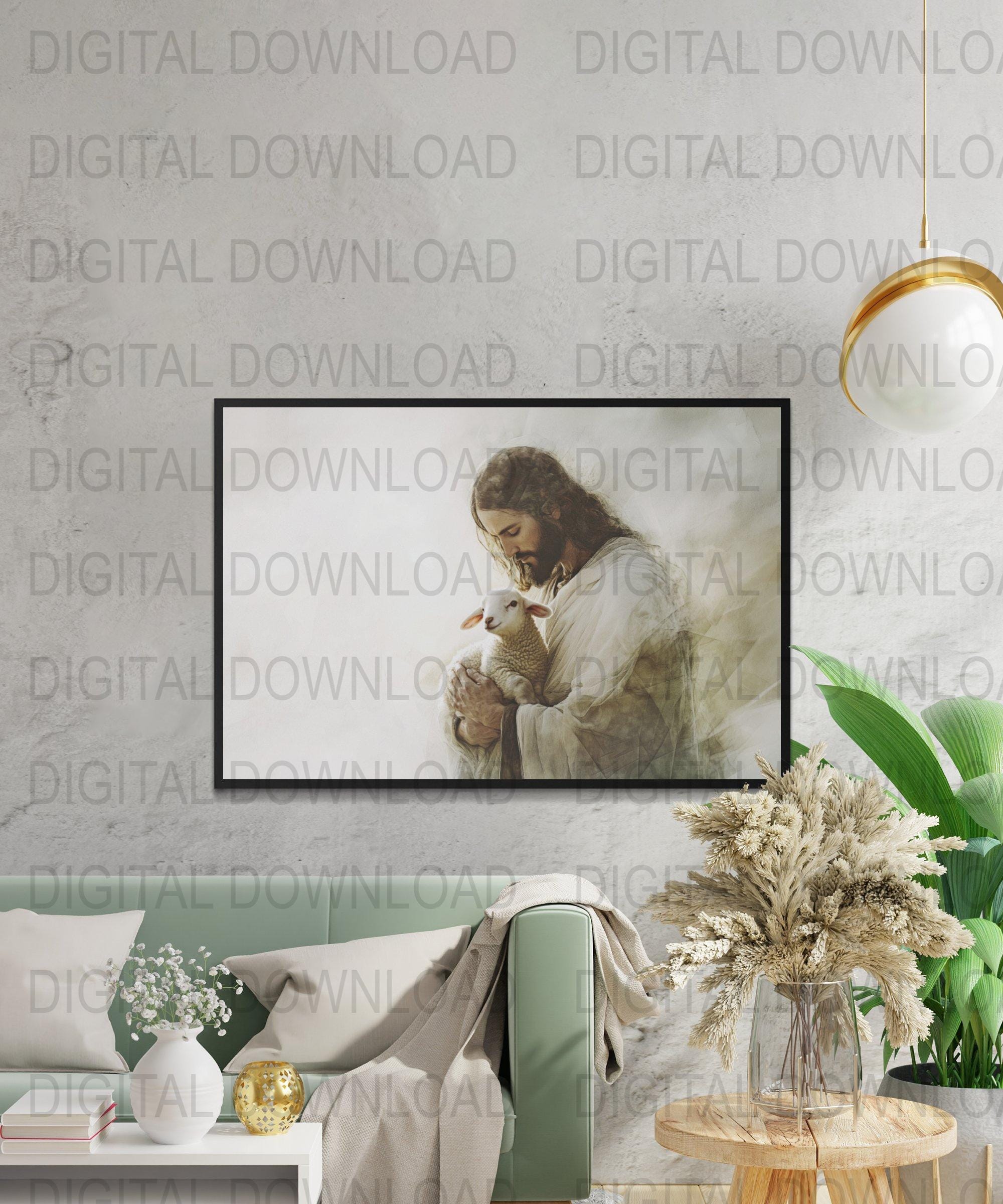 Christian Wall Art Jesus Christ Savior Jesus Portrait Digital Download ...