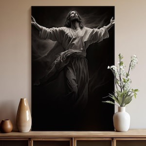 Jesus Canvas Art Christian Wall Decor Inspirational Jesus Artwork Religious Wall Art Jesus Christ Portrait Home Decor