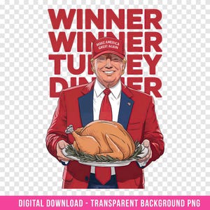Trump PNG Digital Download - Trump 2024 - Custom DTG Prints - Instant Download - Transparent Background - V14