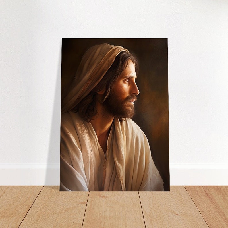 Jesus Christ Poster Wall Art - Modern Christian Catholic Decor - Christ ...