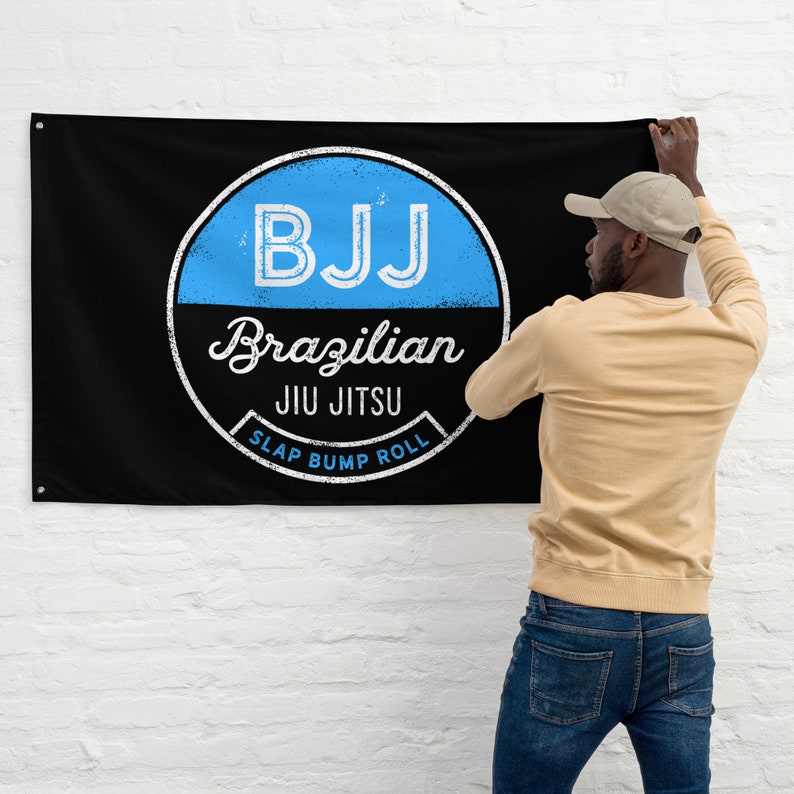 Slap Bump Roll Jiu Jitsu Flag BJJ Wall Art Decor Brazilian Etsy