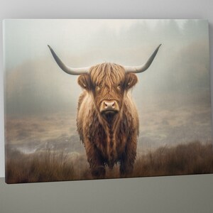 Highland Cow Wall Art | Highland Cow Poster | Wall Art Print | Highland Cow Decor - V31