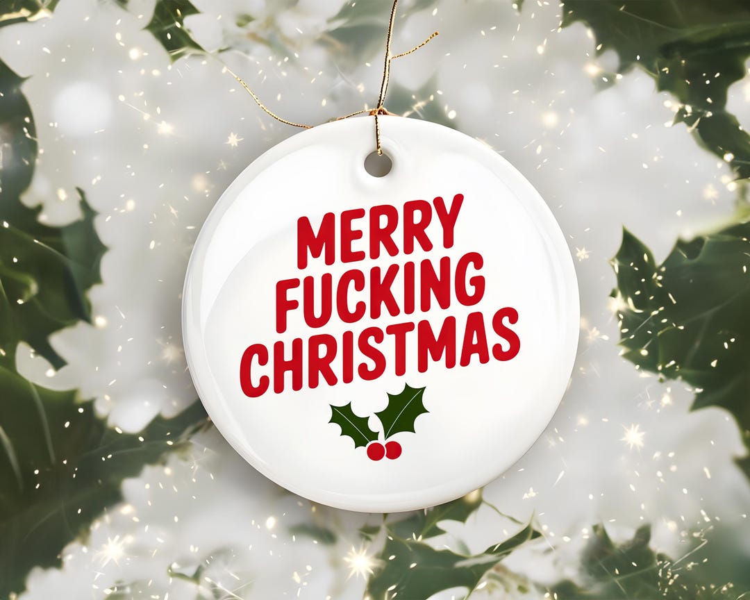 Naughty Christmas Ornament Funny Adult Holiday Gift Secret Santa Dirty ...