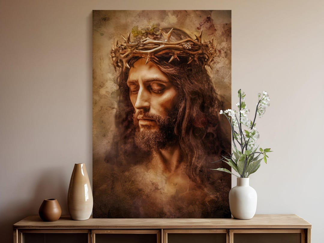 Custom Canvas Christian Wall Art, Jesus Canvas Art, Religious Wall Art ...