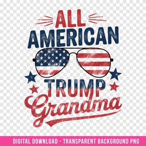 Trump PNG Digital Download - Trump 2024 - Custom DTG Prints - Instant Download - Transparent Background - V32