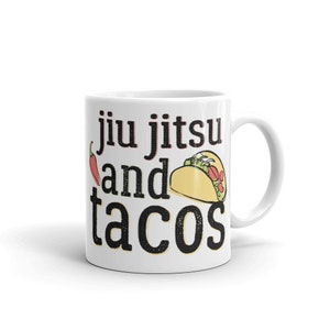 Jiu Jitsu Tacos Mug - Brazylijskie BJJ - Prezent sztuk walki - Kawa