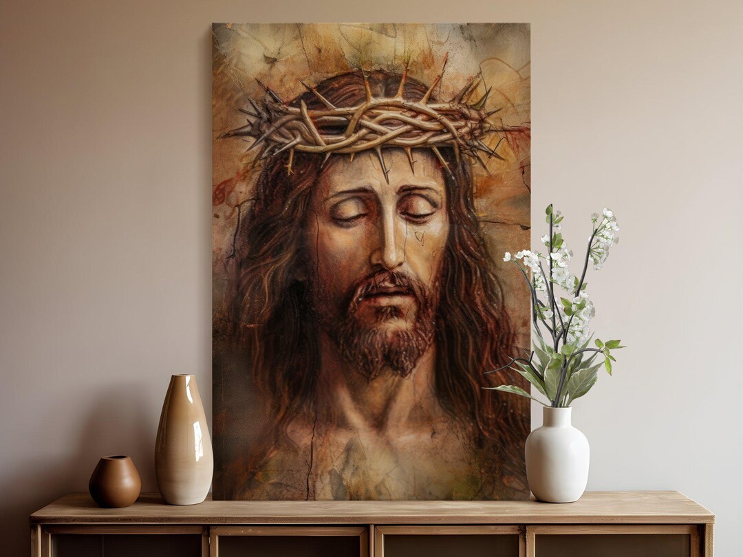 Custom Canvas Christian Wall Art, Jesus Canvas Art, Religious Wall Art ...