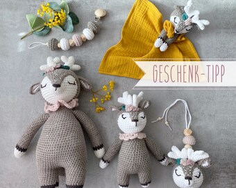 RENTIERLIEBE! SUPERSÜSSE GESCHENKIDEE Liebevoll gehäkelte Kuschelfreunde, Accessoires für Babys | für Mädchen & Jungs | zusammstellbare Sets