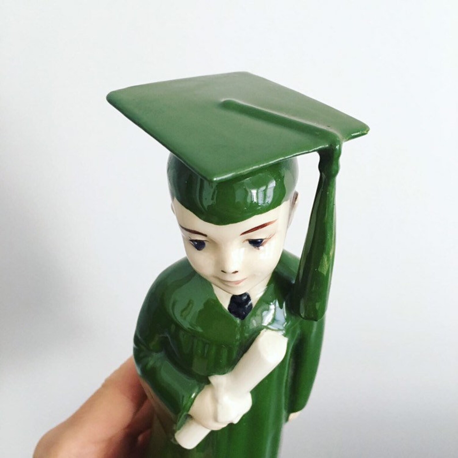 Vintage Ceramic Graduate Figurine Graduation Gift MCM Ceramics Etsy