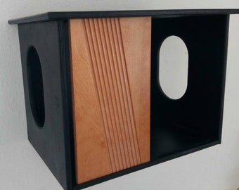 Wall Mounted Cat Bed Cottage Various Colors Small Animal Pet House Climbing Wall Steps Shelfs Shelves Perches Platforms Furniture Supplies