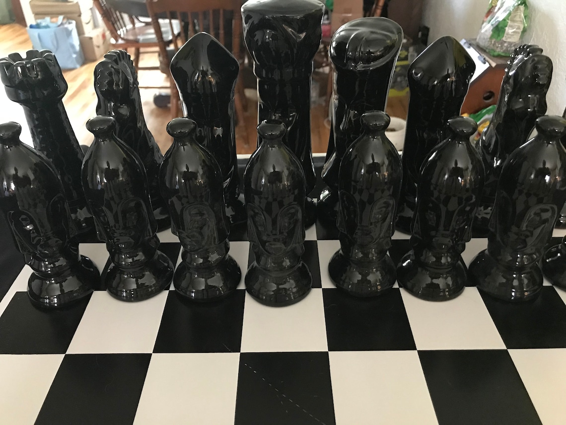 Extra Large Traditional Chess Set by HK Enterprise hand made | Etsy