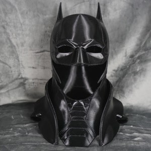 Robert Battinson FLEXIBLE Bat Cowl 2021/2022 Screen Accurate DIY Cosplay