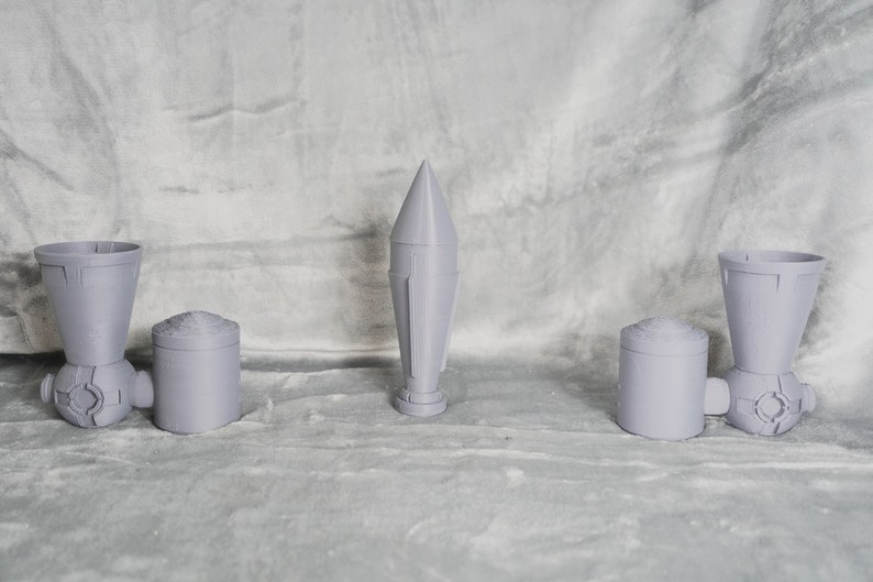 Mandalorian Boba Fett Z-6 Jetpack Noggrant 3D-utskrivet (Star Wars, Mandalorian, Cosplay, DIY) bild 5