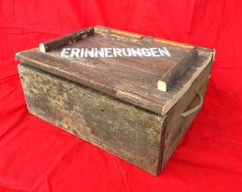 Erinnerungskiste aus Recyclingholz