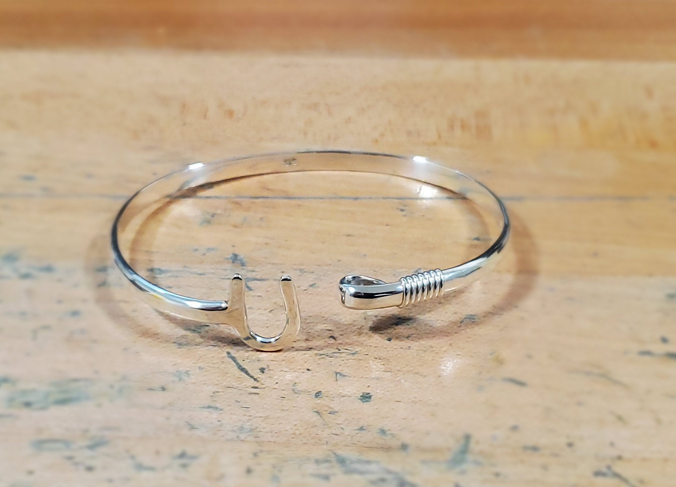4mm Silver St. Croix Hook Bracelet w/ Silver Wrap Genuine Etsy