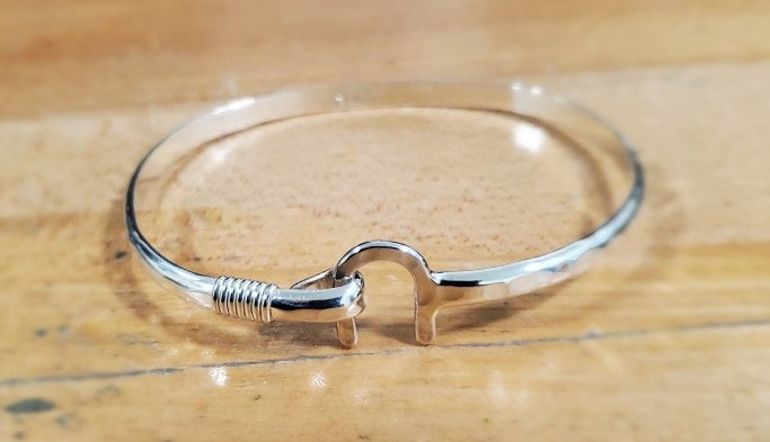 4mm Silver St. Croix Hook Bracelet W/ Silver Wrap Genuine 