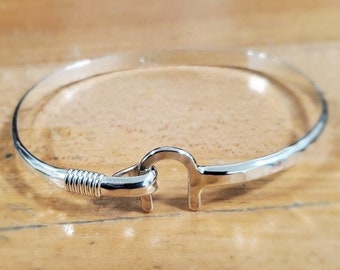 4mm Silver St. Croix Hook Bracelet w/ Silver Wrap Genuine