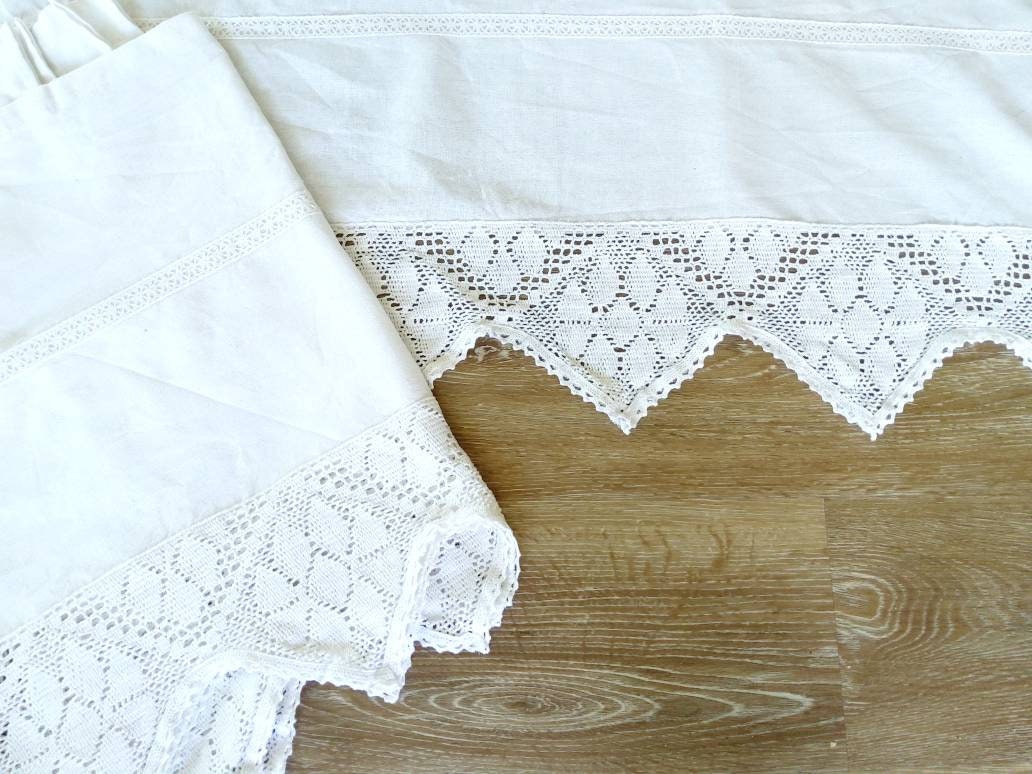 Rideau crochet dentelle (type ouessant) - Un grand marché