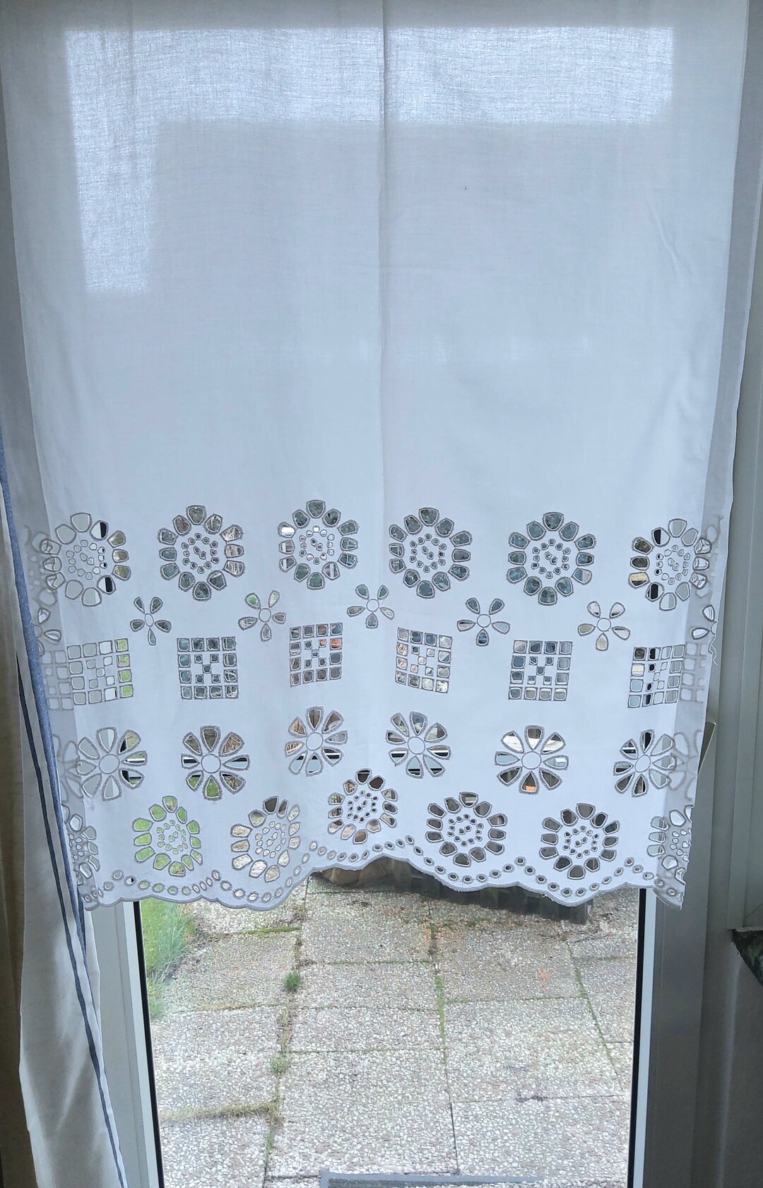 ANTIQUE Embroidery Curtain, Drape, Flap Cloth, Bobbin Lace, Handwork ...
