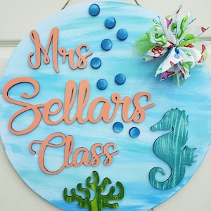 Class, Teacher, Ocean, Sea, themed, Door Hanger
