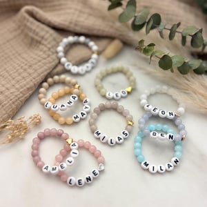 Baby-Perlenarmband Individuell / Neugeborenenarmband Babyarmband Kinderarmband / Personalisierbar & Individuell / Geschenk Geburt