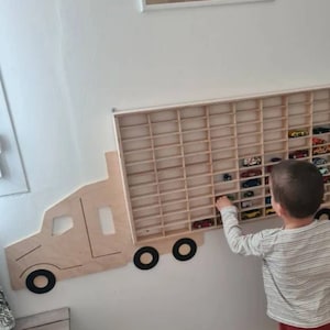 Montage van speelgoedautoopslag 110 secties, plank, garage voor Hot Wheels, luciferdoosje speelgoedauto's
