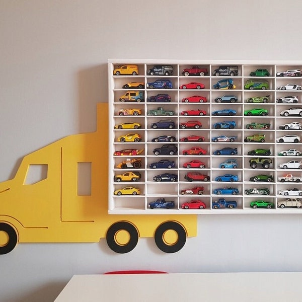 Spielzeugauto Lagerung 110 Abschnitte, Regal, Garage für heiße Räder, Matchbox Spielzeugautos,