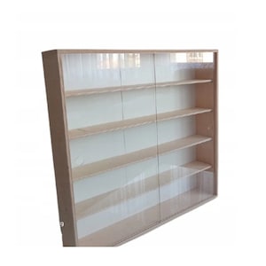 Lockable display case 18 cm deep Display cabinets shelf shelf for Diecast Collectible Cars (1/18) shelf