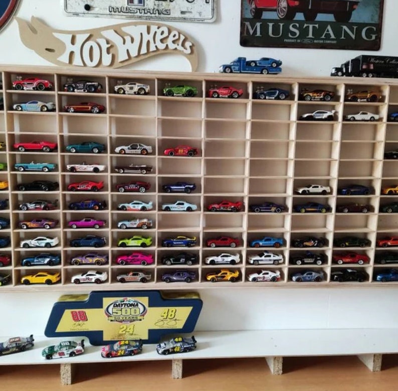 Toy Car Storage 110 sections, Shelf, Garage for Hot Wheels, Matchbox Toy Cars, image 8