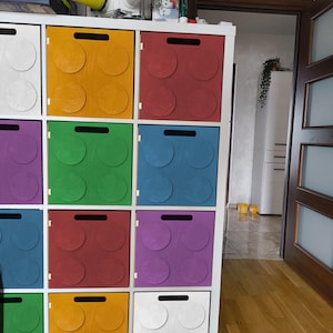 Easy "No Tools" lego IKEA kallax, kallax shelf door assembly without tools