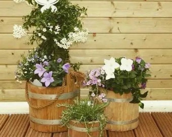 Flower pot bucket / flower pot cover / wooden flower pot / Blumentopf Eimer/Holzblumentopf/ Topfuntersetzer