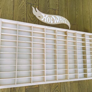 Speelgoedauto-opslag 80 secties, plank, garage voor Hot Wheels, Matchbox speelgoedauto's,