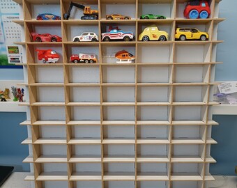 Almacenamiento para automóvil Matchbox||Estante para automóvil 1:64|Estante para automóvil montado en la pared|Soporte para automóvil Matchbox | Exhibición del coche de juguete Cas