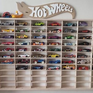 Deposito per macchinine giocattolo 110 sezioni, Scaffale, Garage per Hot Wheels, Macchinine con scatola di fiammiferi, immagine 1