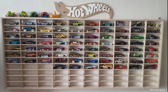 Toy Car Storage 110 Sections, Shelf, Garage for Hot Wheels