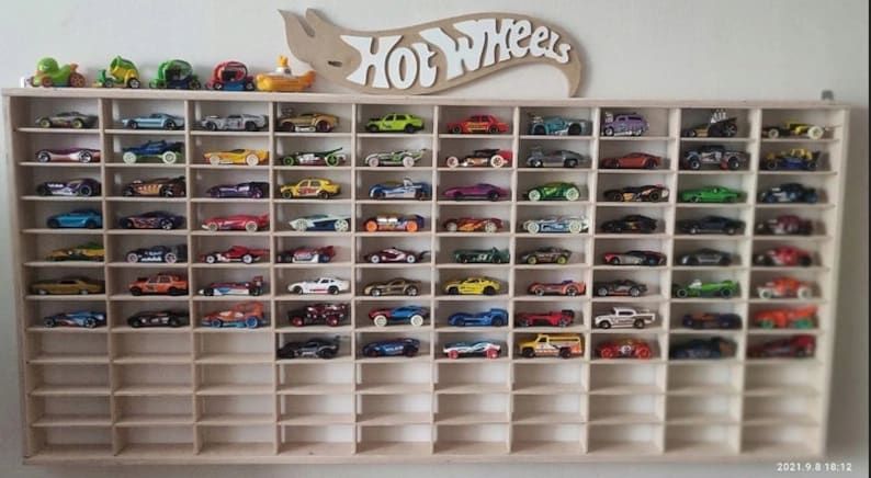 Toy Car Storage 110 sections, Shelf, Garage for Hot Wheels, Matchbox Toy Cars, image 1