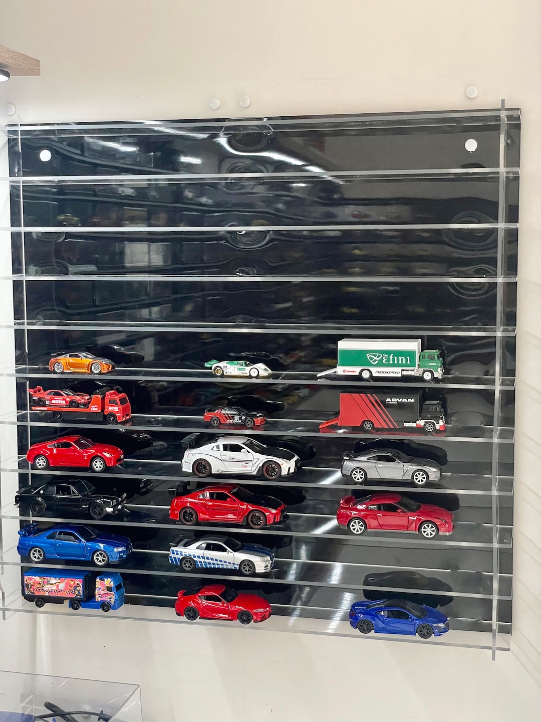 Organiseur Pliable Hot Wheels - Vitrine Murale Pour 120 Voitures - Compatible Matchbox