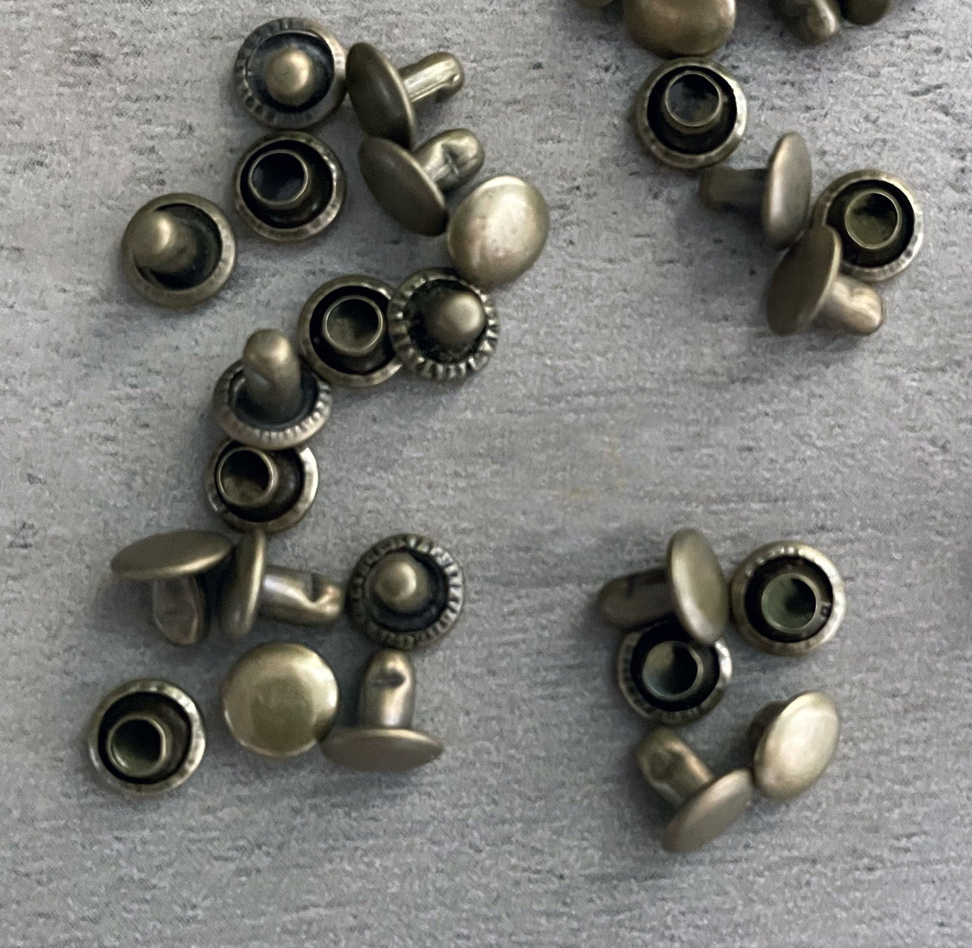6mm Double Capped Rivets 20 Sets 6mm Cap X 6mm Post Bag - Etsy