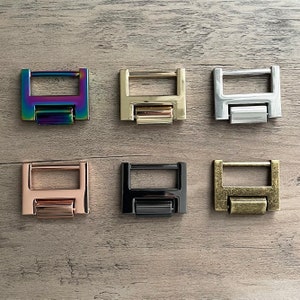 Minimalist Strap connectors, 1 inch metal strap connectors, handbag connectors, set of 4
