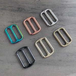 1&quot; Triglide Strap Adjuster: Purse Strap Hardware (4pcs)