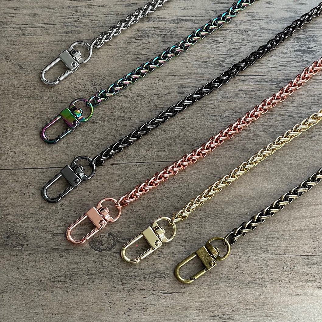 Framendino 8 Pack Purse Clip Buckles – Metal Side Clasp For DIY Bag Straps, 4 Colors