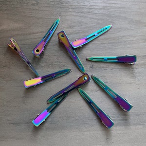 Medium Rainbow Colored Sewing Clips