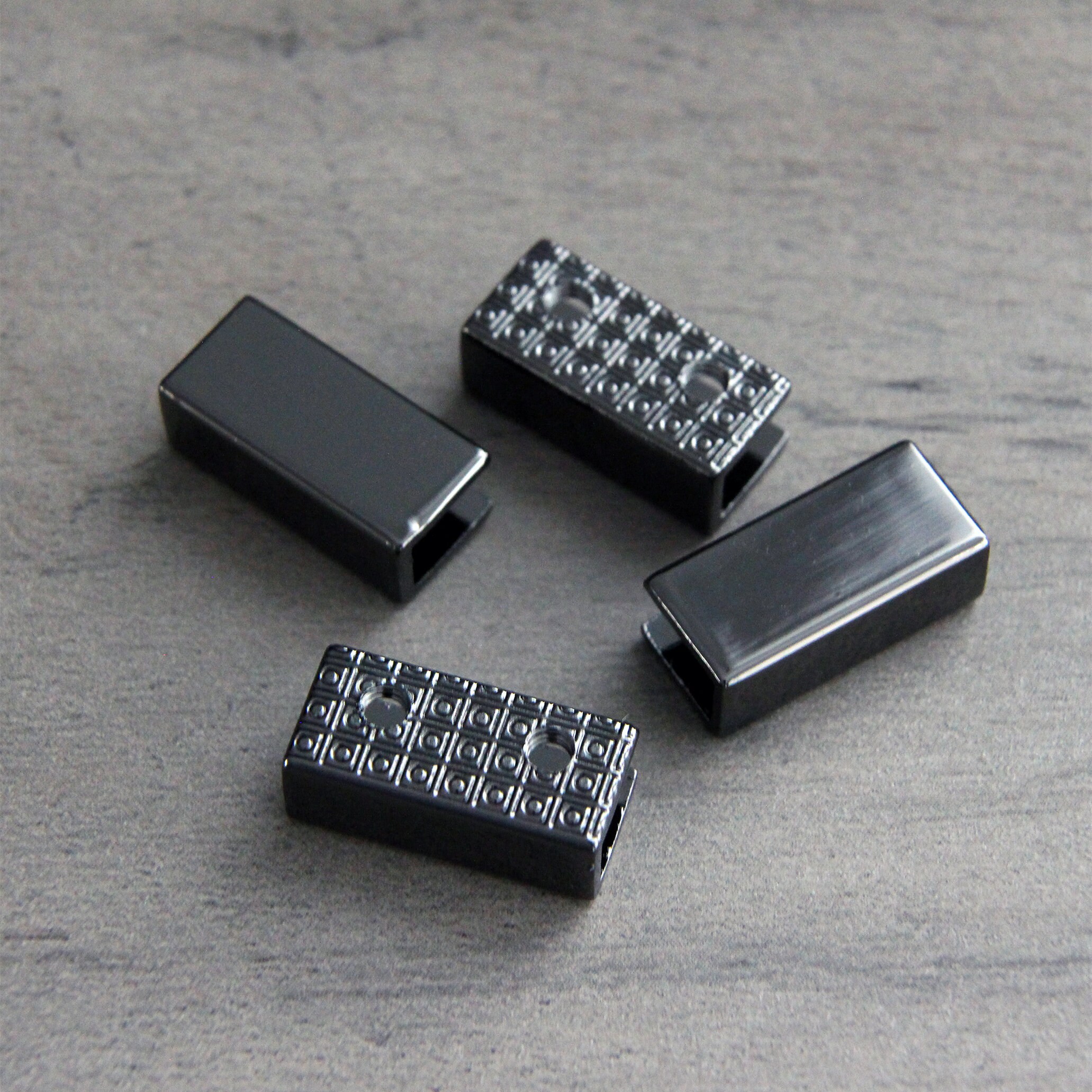 3/4 20mm Rectangle Strap End Caps 4 Pcs Etsy