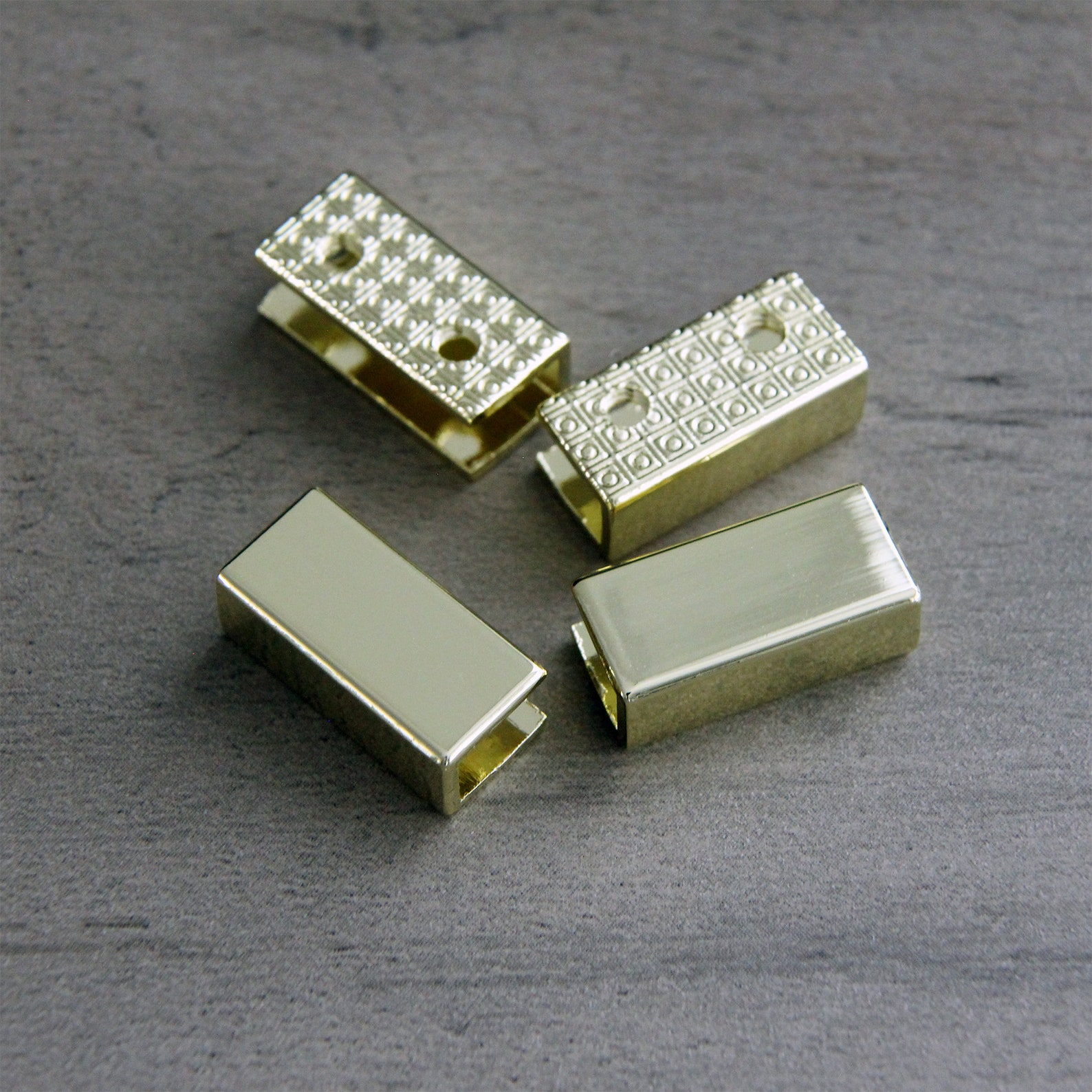3/4 20mm Rectangle Strap End Caps 4 Pcs Etsy