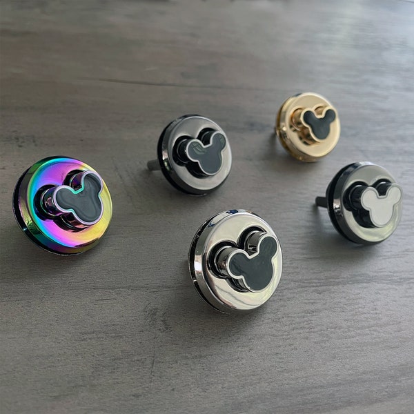 Mouse Turn Lock - Bag Making Supplies - Twist & Turn mechanism